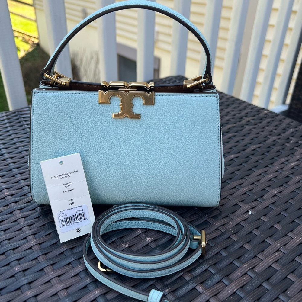 NWT Tory Burch Eleanor Small handle Bag - Sky Blue